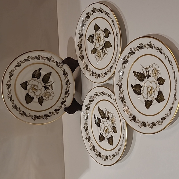 Vintage Royal worcester Bernina only saucer 6" set of 4 - Picture 1 of 3